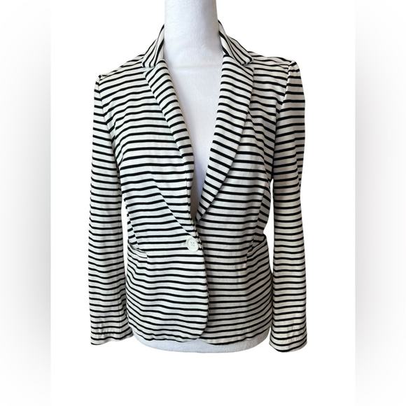 PHILOSOPHY REPUBLIC CLOTHING PETITE STRIPED BLAZER/JACKET - Picture 1 of 8